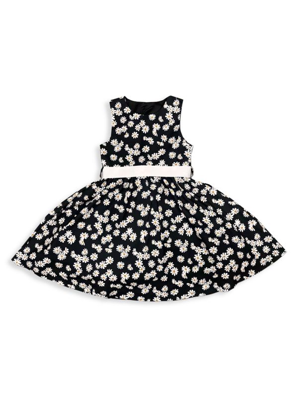 Хлопковое платье с принтом «ромашки» для маленьких девочек и девочек Joe-Ella