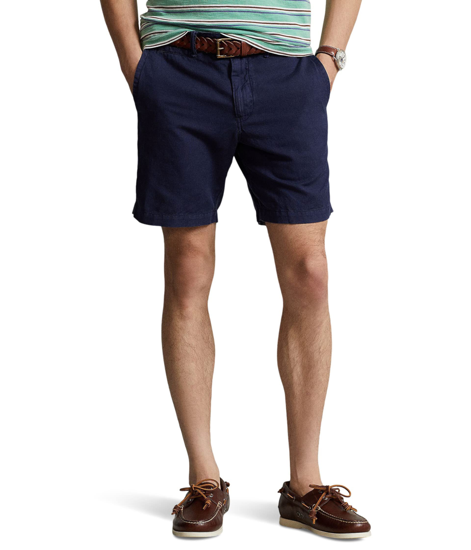 8" Straight Fit Linen-Cotton Shorts Polo Ralph Lauren