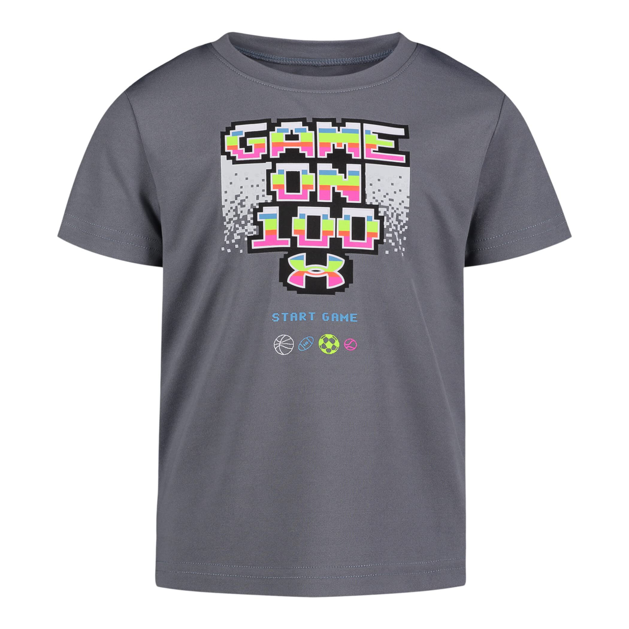 Game On 100 Short Sleeve Tee (Little Kids/Big Kids) Under Armour Kids