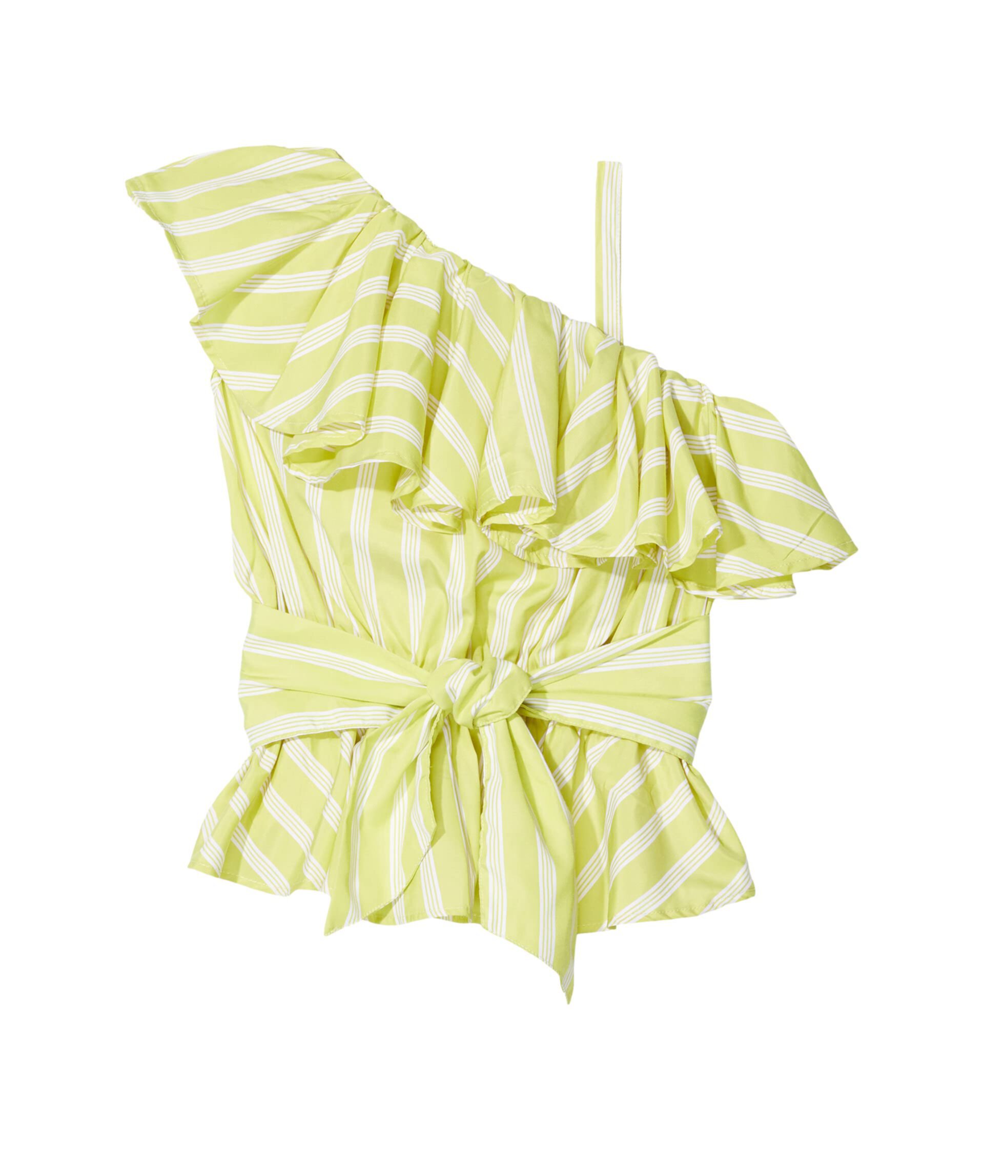 Stripe Ruffle Top (Big Kids) Habitual