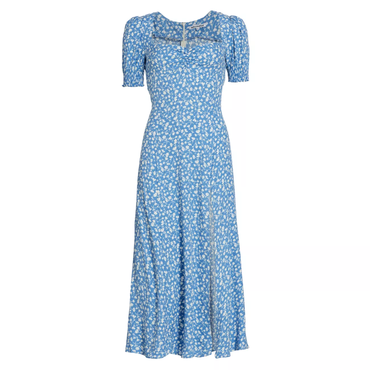Lacey Floral Midi-Dress REFORMATION