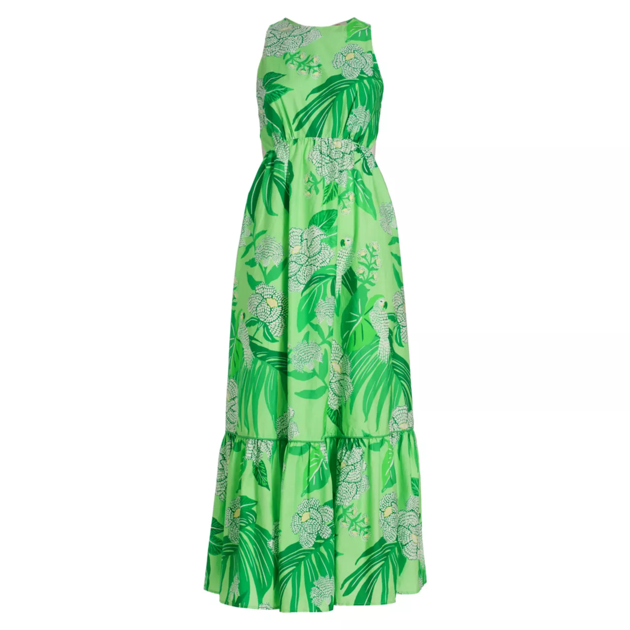 Платье макси с цветочным принтом в виде капли росы Farm Rio