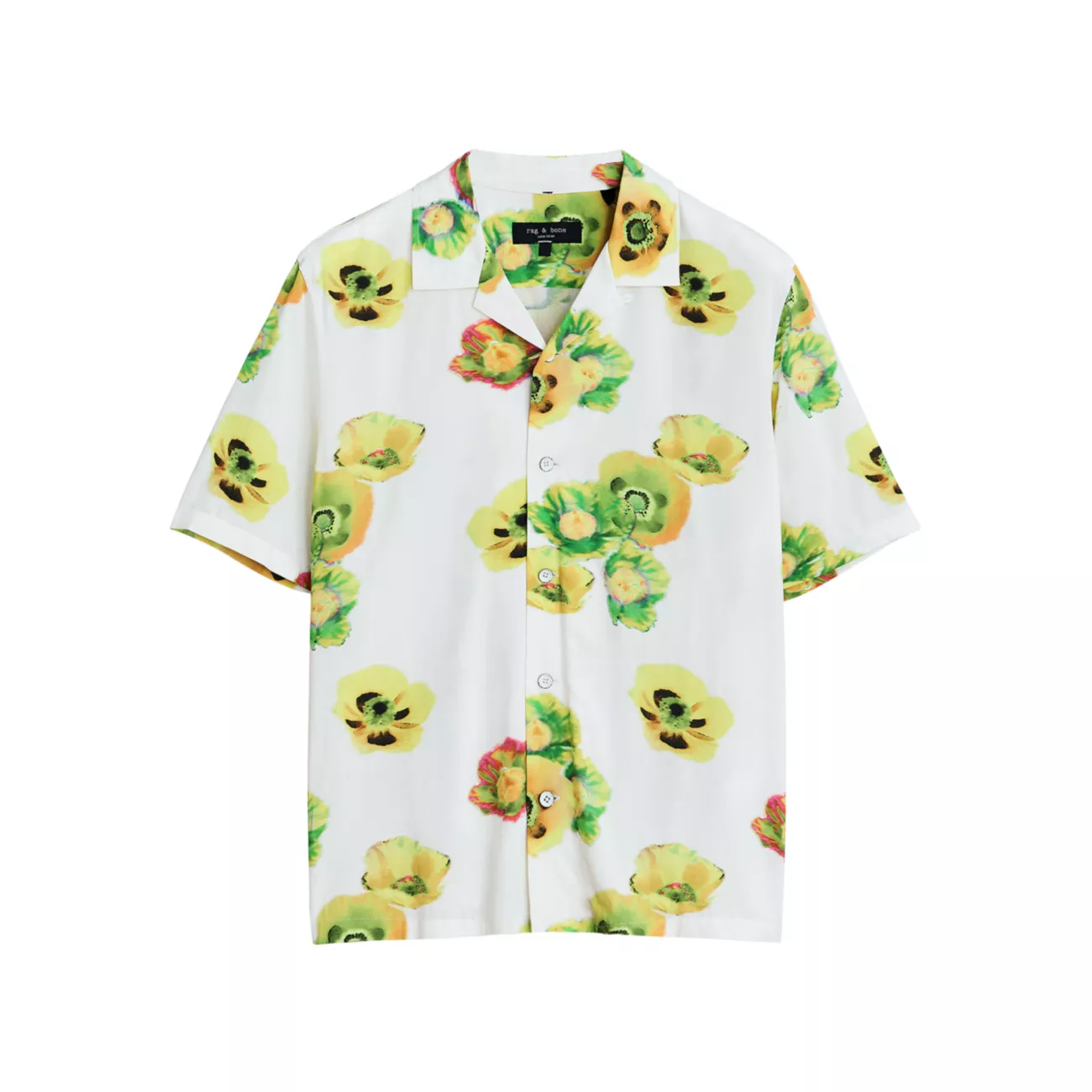Рубашка с короткими рукавами Avery Negative с цветочным принтом Rag & Bone