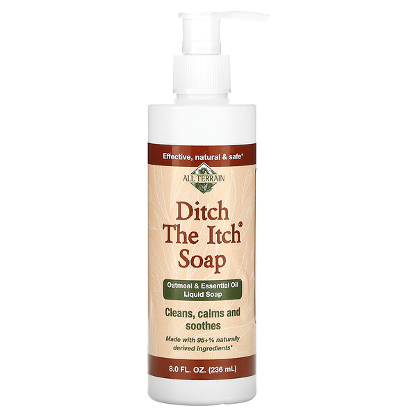 Ditch the Itch Soap, жидкое мыло с овсянкой и эфирным маслом, 8 жидких унций (236 мл) All Terrain
