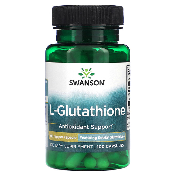 L-Глутатион - 100 мг - 100 капсул - Swanson Swanson