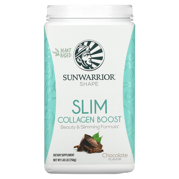 Shape, Slim Collagen Boost, шоколад, 1,65 фунта (750 г) Sunwarrior