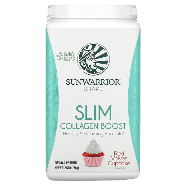 Shape, Slim Collagen Boost, кекс «Красный бархат», 750 г (1,65 фунта) Sunwarrior