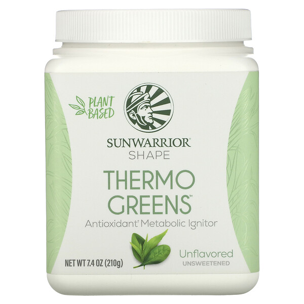 Shape, Thermo Greens, Unflavored (Без вкуса), 7.4 oz (Унции) (210 g) Sunwarrior