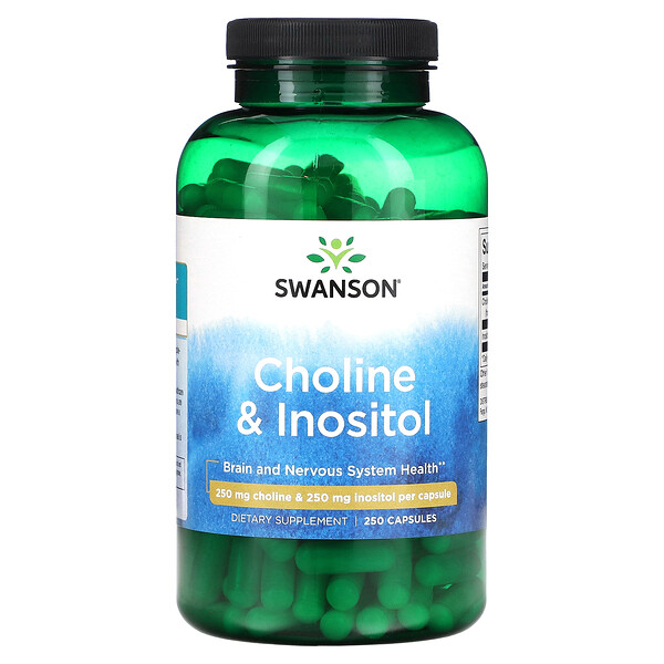 Choline & Inositol, 250 mg, 250 Capsules Swanson