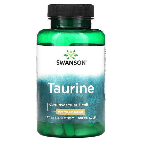 Таурин - 500 мг - 100 капсул - Swanson Swanson