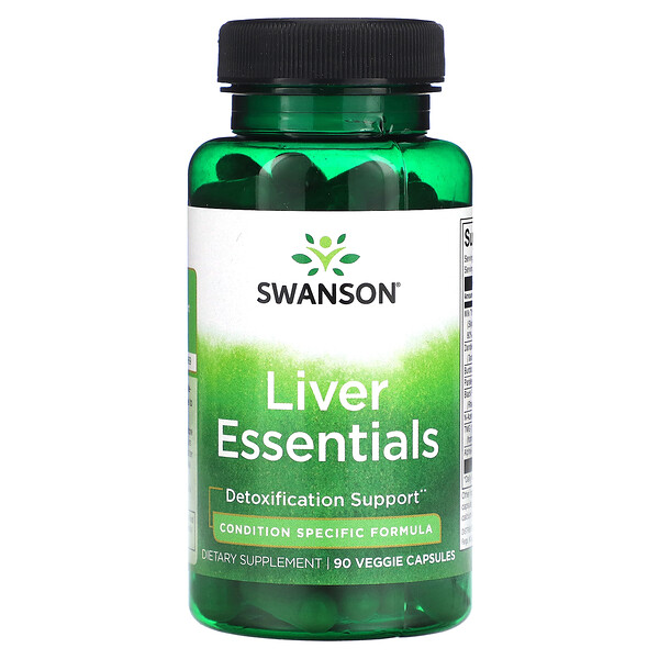 Liver Essentials - 90 растительных капсул - Swanson Swanson