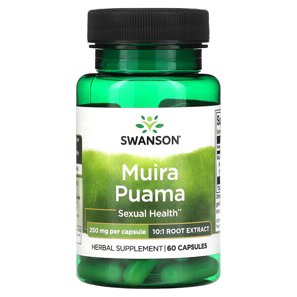 Муира Пуама, 250 мг, 60 капсул Swanson