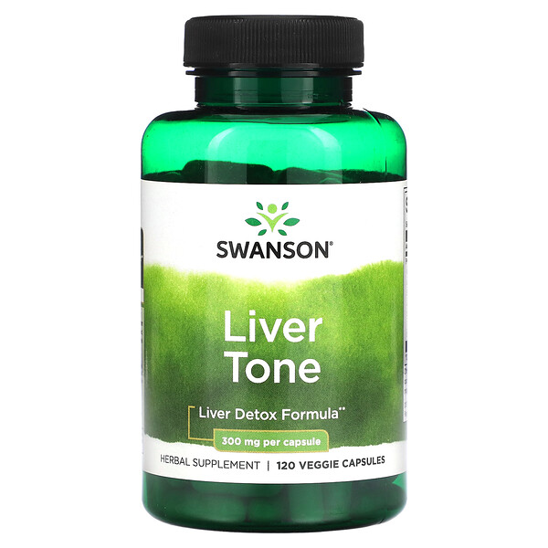 Liver Tone - 300 мг - 120 растительных капсул - Swanson Swanson
