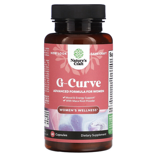 G-Curve, Женское здоровье, 60 капсул Nature's Craft