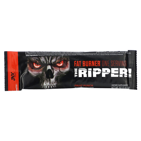 The Ripper, Сжигатель жира, фруктовый пунш, 1 палочка, 0,18 унции (5 г) JNX Sports
