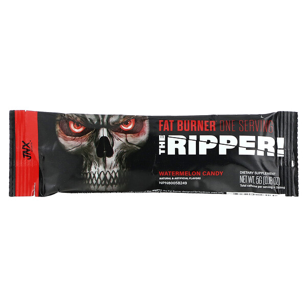 The Ripper, Сжигатель жира, арбузные конфеты, 1 палочка, 0,18 унции (5 г) JNX Sports