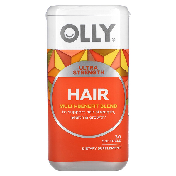 Волосы, многофункциональная смесь, 30 мягких таблеток OLLY