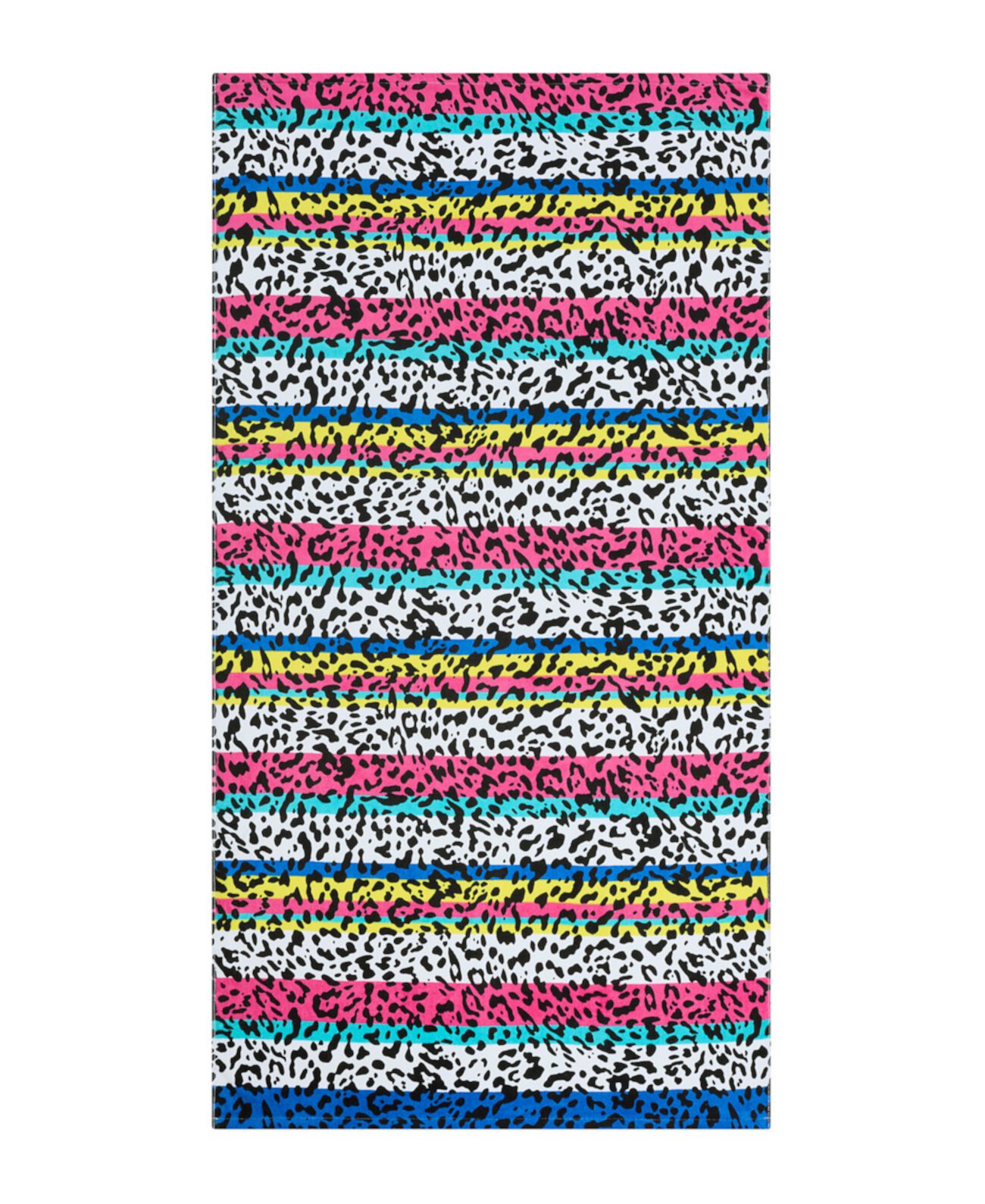 Хлопковое пляжное полотенце с леопардовым принтом Wild Side, 36 x 68 дюймов Jessica Simpson