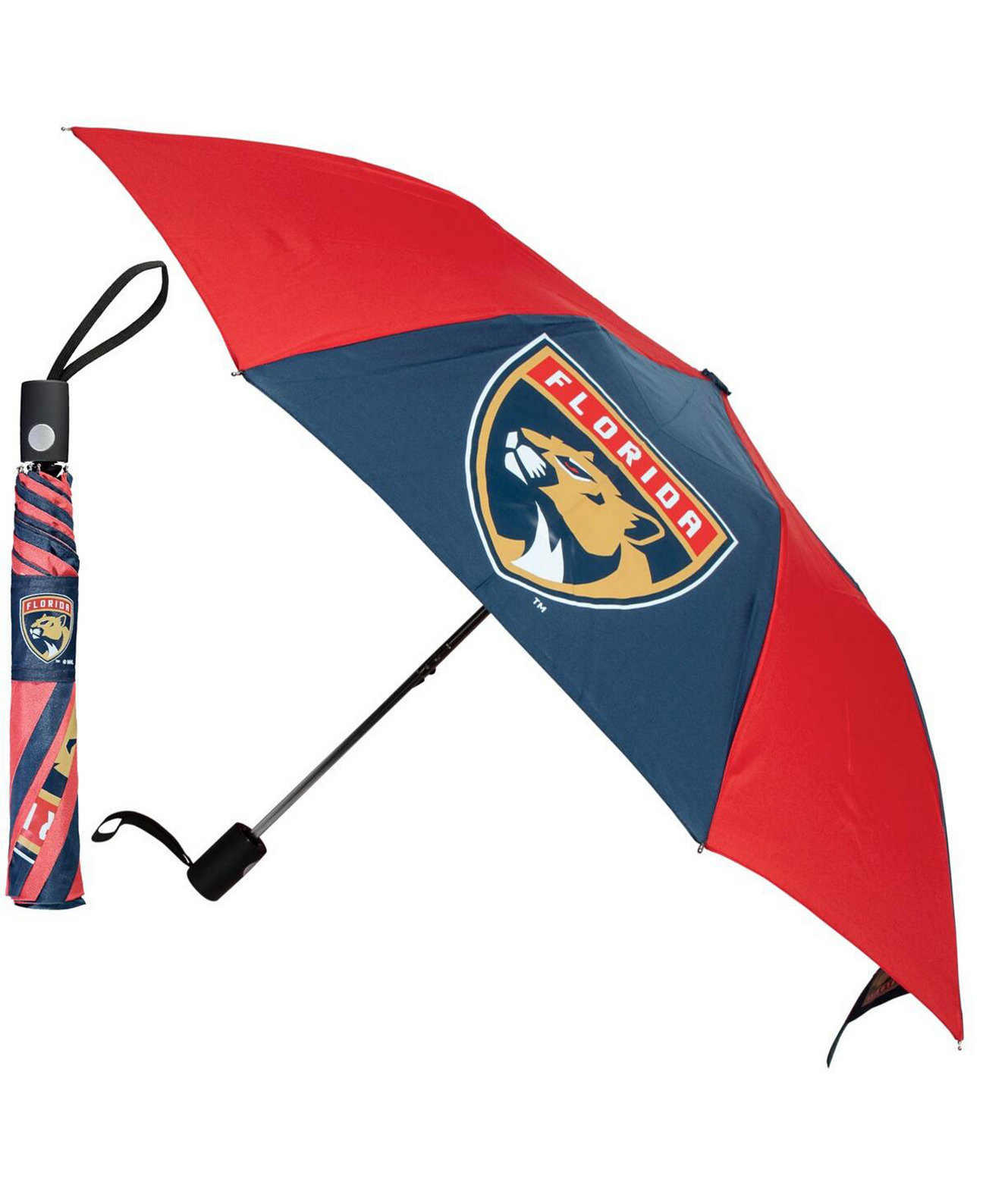 Складной зонт с основным логотипом Florida Panthers 42 дюйма Wincraft