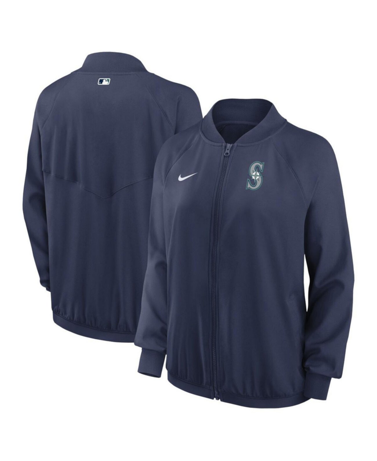 Женская темно-синяя куртка Nike из коллекции Seattle Mariners Authentic с капюшоном и длинными рукавами Nike