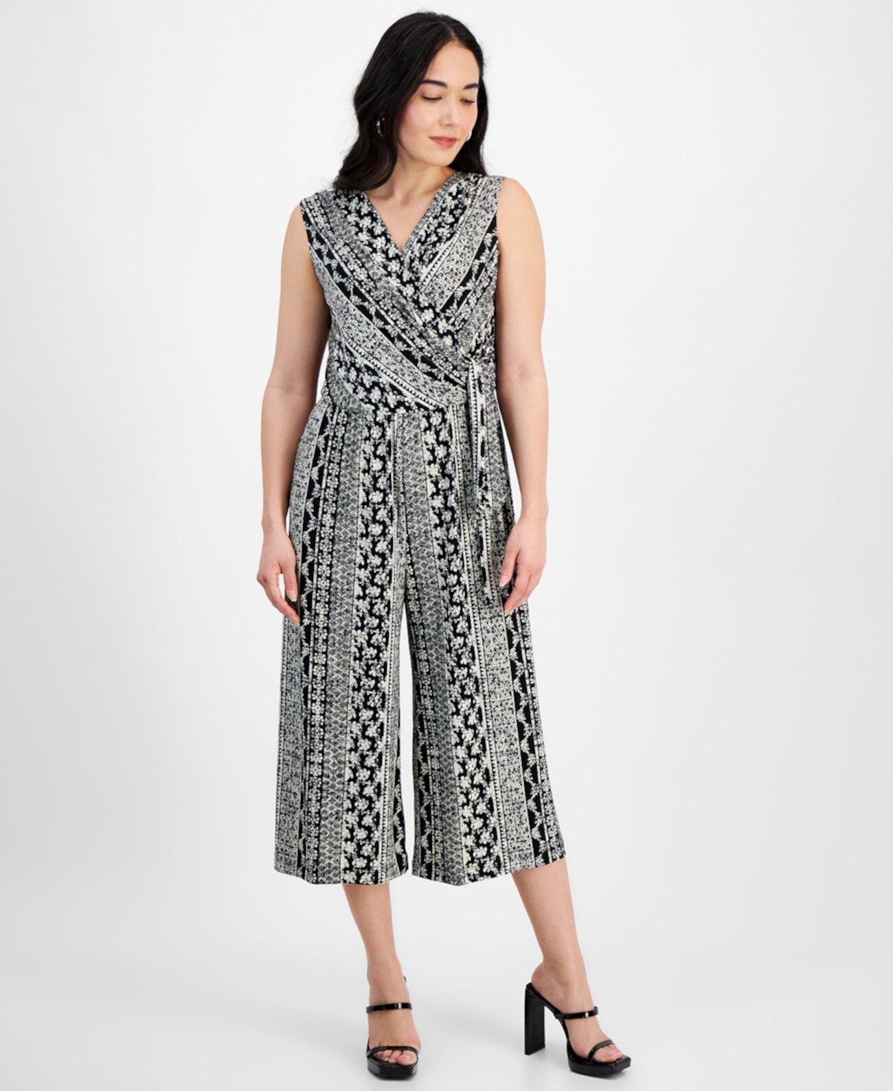 Женский Комбинезон Connected Petite Printed Surplice Connected