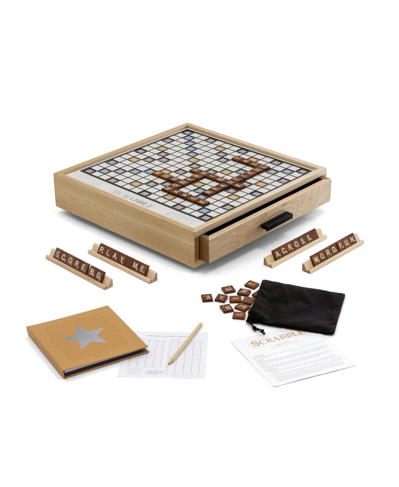 Scrabble Luxe Maple Edition WS Game Company
