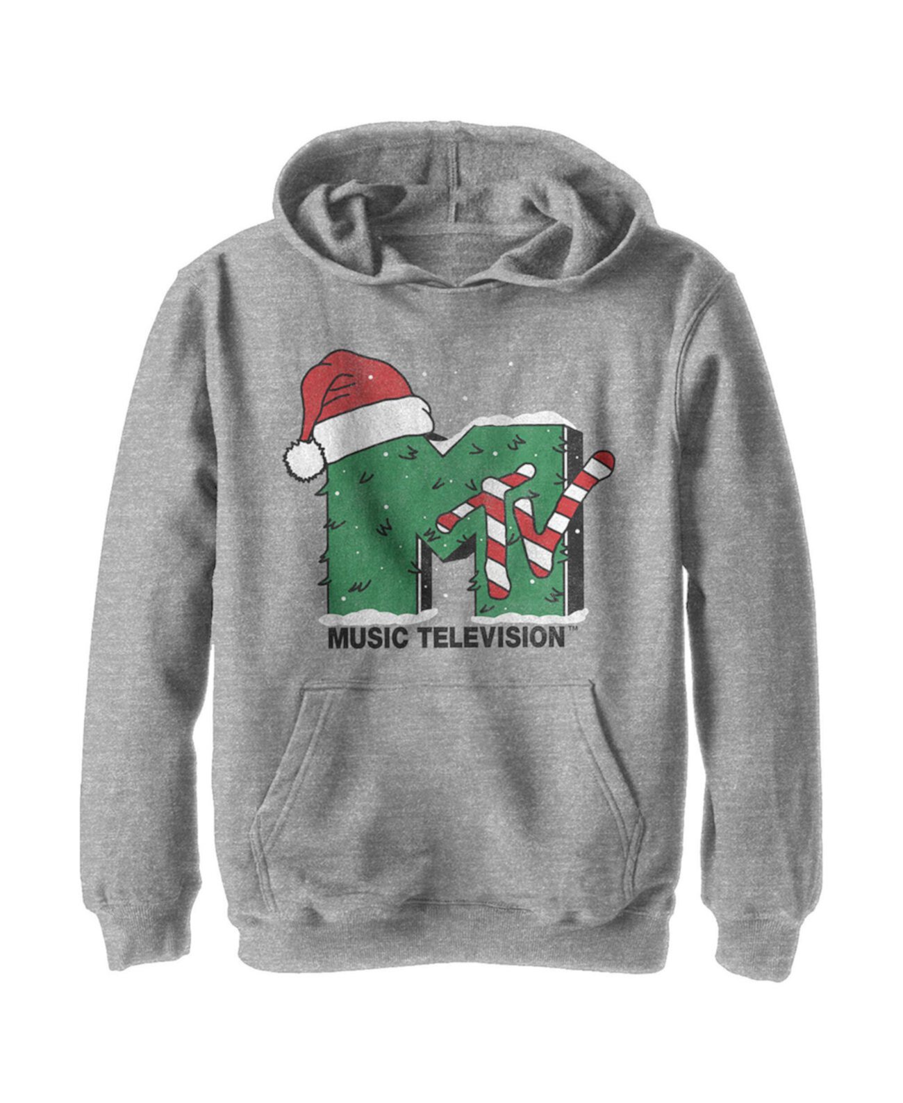 Boy's MTV Christmas Monster Logo  Child Pull Over Hoodie Paramount
