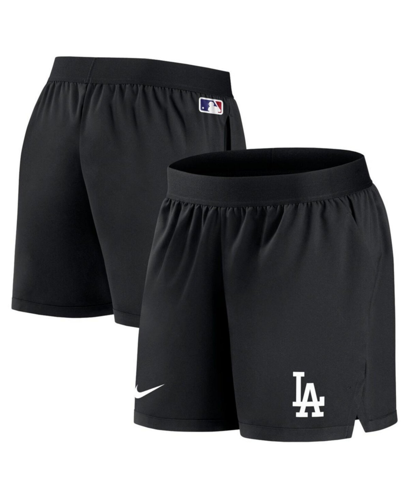 Женские черные шорты Los Angeles Dodgers Authentic Collection Team Performance Nike