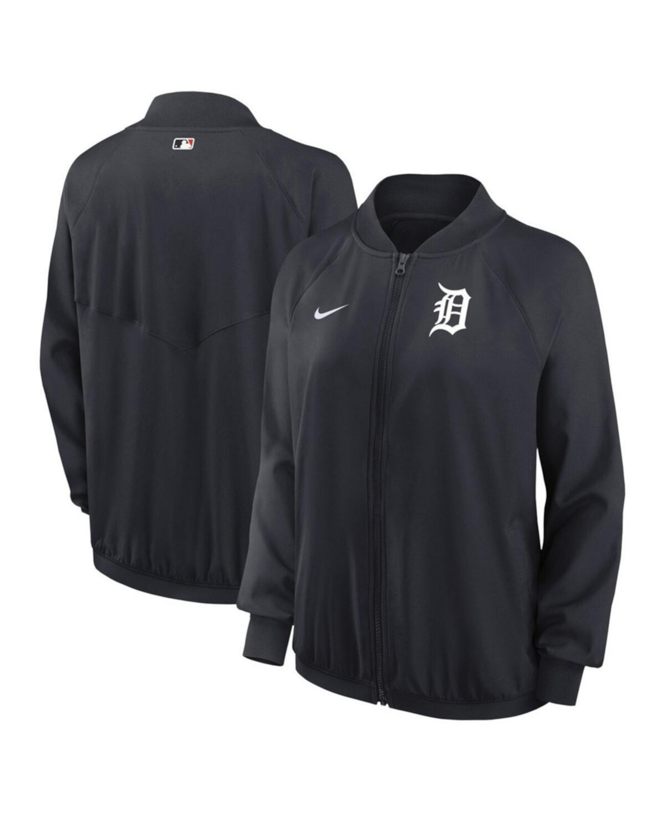 Женская куртка синего цвета Nike Detroit Tigers Authentic Collection с влаговыводящей технологией Dri-FIT Nike