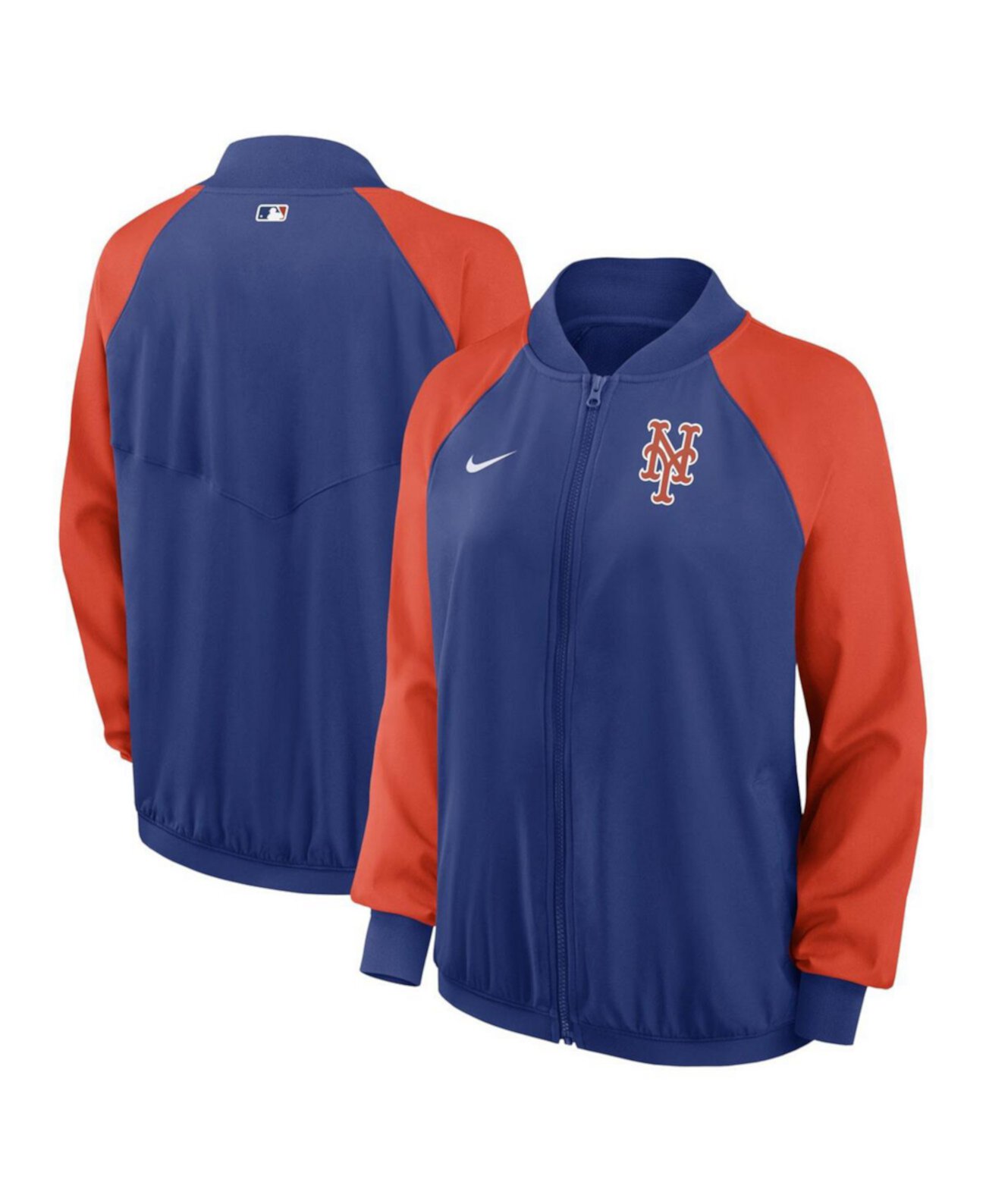 Женская куртка Nike New York Mets Authentic Collection на молнии с рукавами реглан Nike