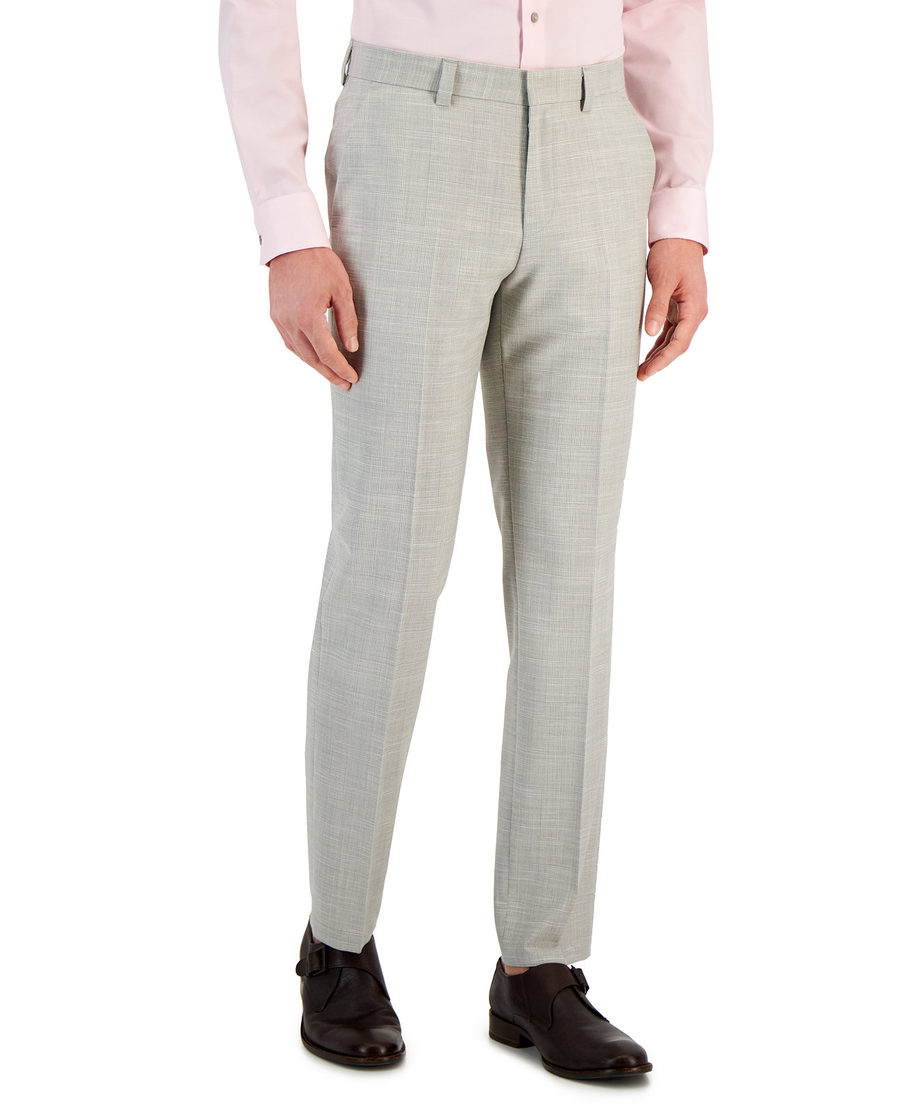 Мужские брюки Modern-Fit с клетчатым принтом Superflex Suit Pants BOSS