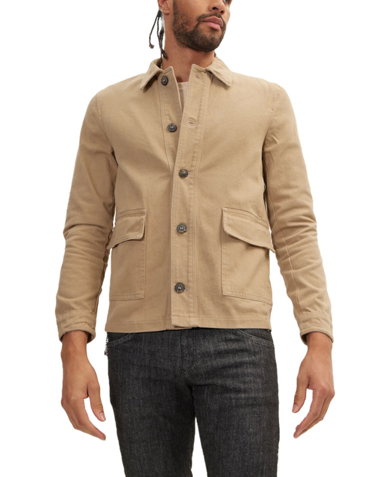 Мужская Куртка RON TOMSON Modern Button-Up Cotton Ron Tomson