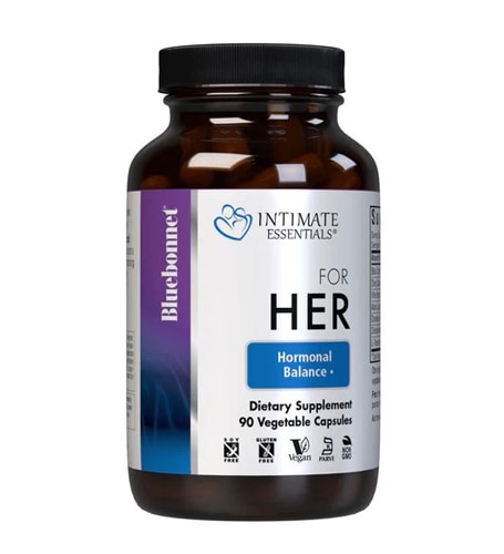 Intimate Essentials For Her Hormonal Balance -- 90 Vegetable Capsules (Растительные капсулы) Bluebonnet Nutrition