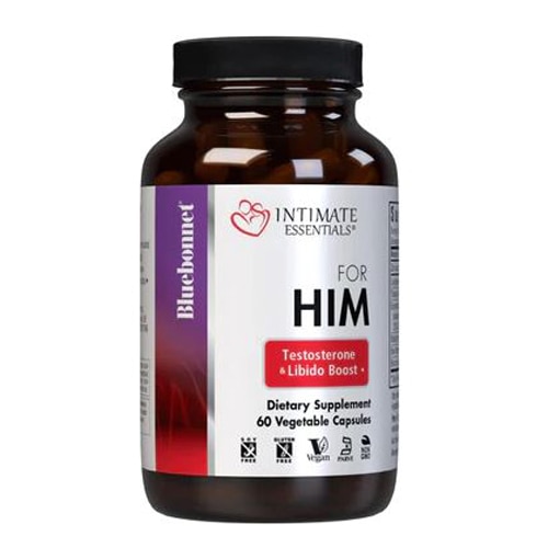 Intimate Essentials For Him Testosterone & Libido Boost -- 60 Vegetable Capsules (Растительные капсулы) Bluebonnet Nutrition