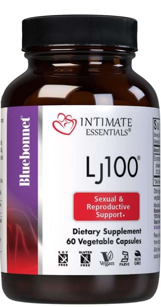 Intimate Essentials LJ100 -- 60 Vegetable Capsules (Растительные капсулы) Bluebonnet Nutrition