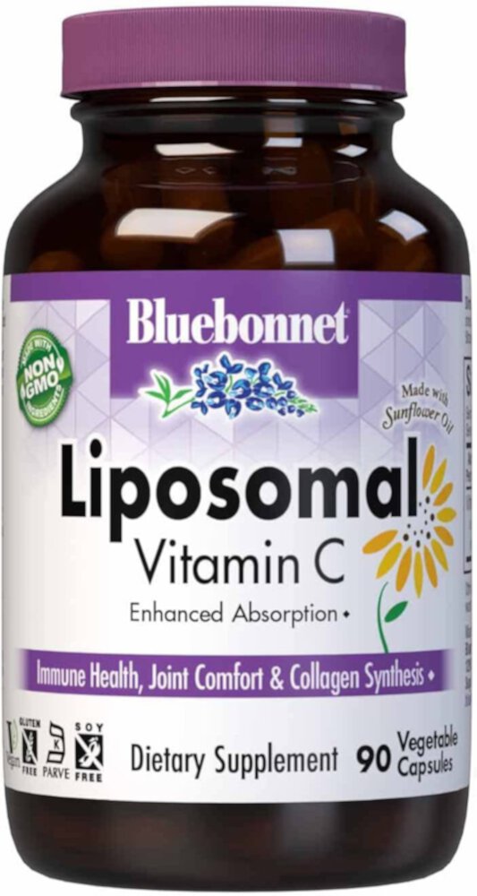 Липосомальный Витамин С - 90 растительных капсул - Bluebonnet Nutrition Bluebonnet Nutrition