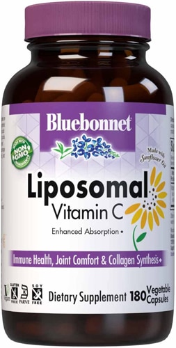 Липосомальный витамин С -- 180 растительных капсул Bluebonnet Nutrition