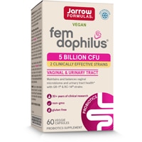 Женский Fem-Dophilus -- 5 миллиардов КОЕ -- 60 растительных капсул Jarrow Formulas