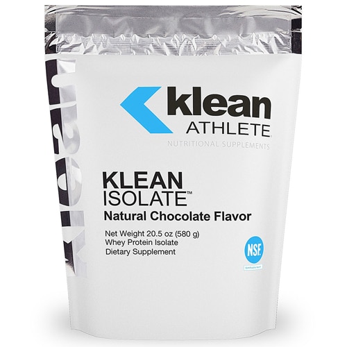 Klean Isolate - Протеиновый изолят со вкусом шоколада 20 порций, без глютена и ГМО Klean Athlete