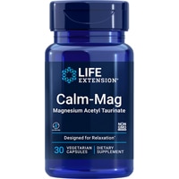 Calm-Mag Ацетилтауринат магния – 30 вегетарианских капсул Life Extension