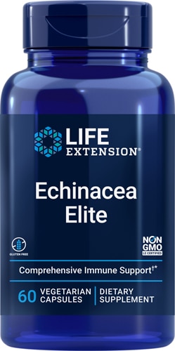 Echinacea Elite -- 60 вегетарианских капсул Life Extension