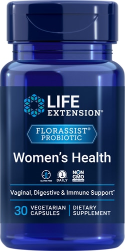 Florassist Пробиотики для женского здоровья - 30 растительных капсул - Life Extension Life Extension