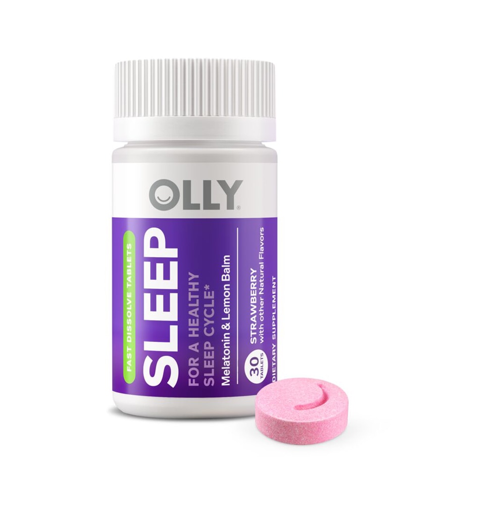 Sleep Fast Dissolves Strawberry -- 30 Tablets (Таблетки) OLLY