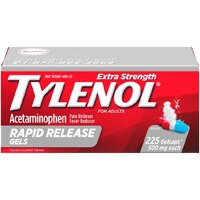 Гели с быстрым высвобождением повышенной прочности для взрослых -- 500 мг -- 225 гелевых капсул Tylenol