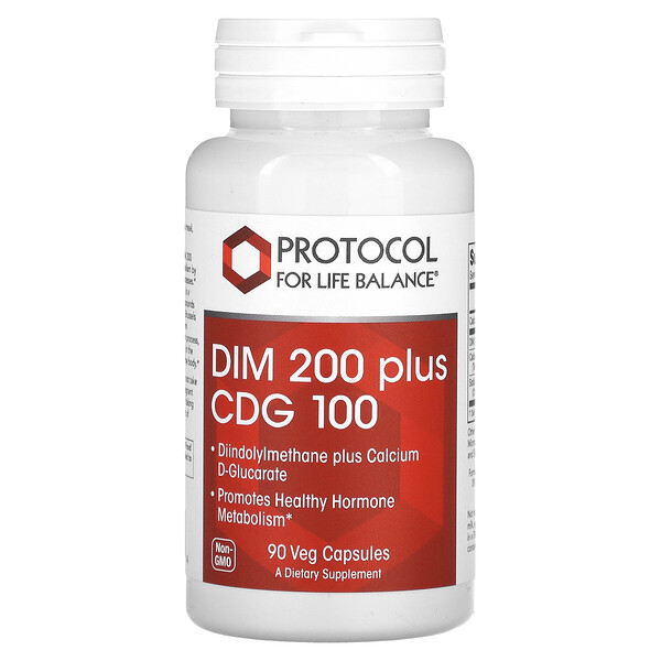 DIM 200 Plus CDG 100, 90 растительных капсул Protocol for Life Balance