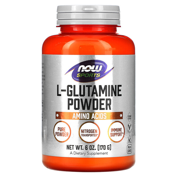 Sports, L-Glutamine Powder, 6 oz (170 g) NOW Foods