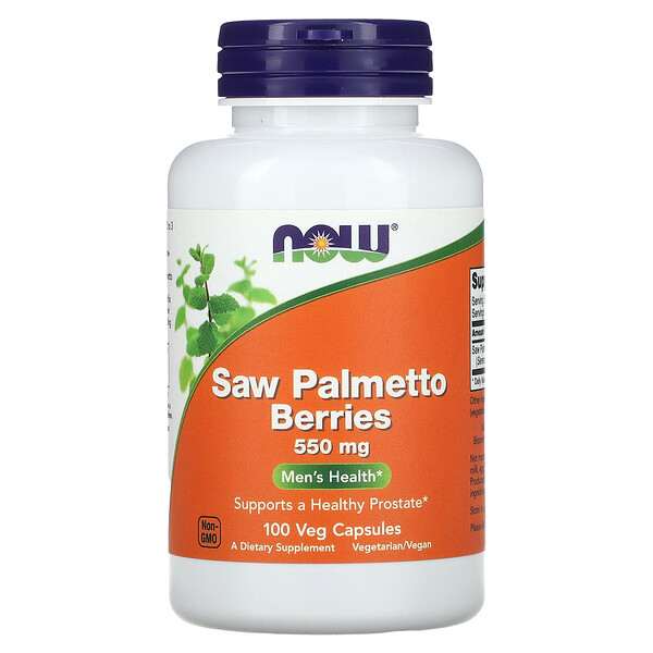 Ягоды Пальметто для мужского здоровья - 550 мг - 100 растительных капсул - NOW Foods NOW Foods