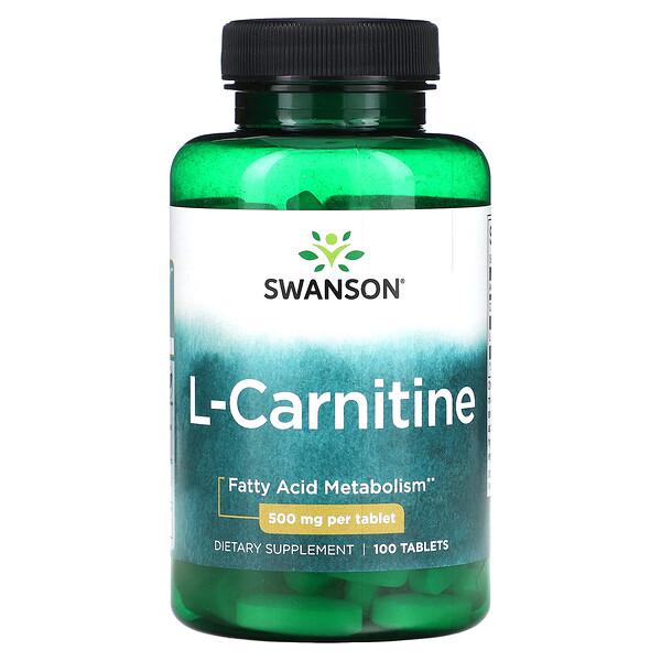 L-Карнитин - 500 мг - 100 таблеток - Swanson Swanson