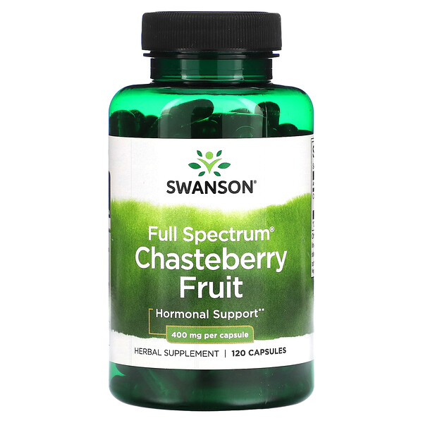 Full Spectrum Chasteberry Fruit, 400 мг, 120 капсул Swanson