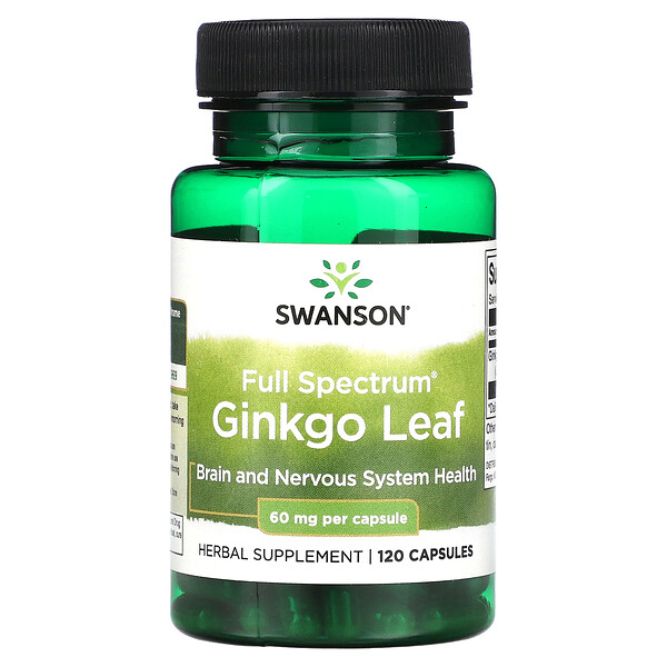 Гинкго Билоба - 60 мг - 120 капсул - Swanson Swanson